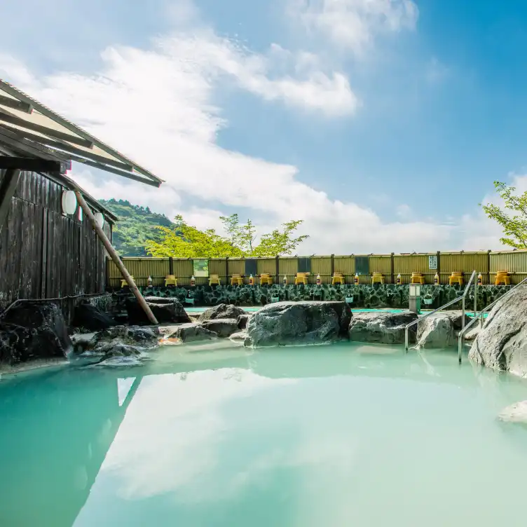 Large Outdoor Stone Hot Tub