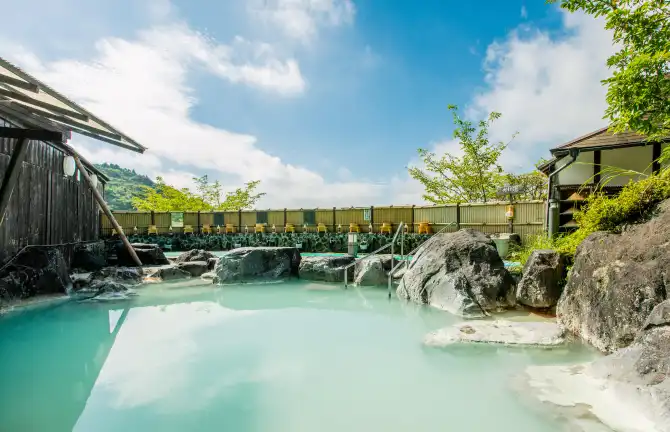 Large Outdoor Stone Hot Tub